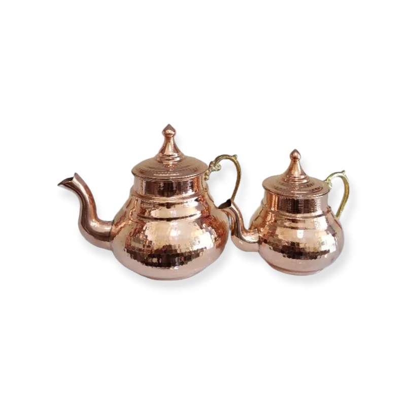 ست کتری و قوری مسی کد 10