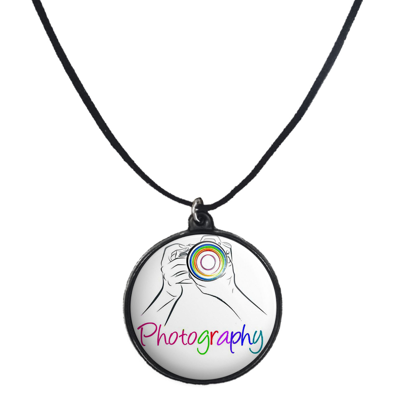 گردنبند پرمانه طرح عکاس کد pmb.5200 مدل دو طرفه