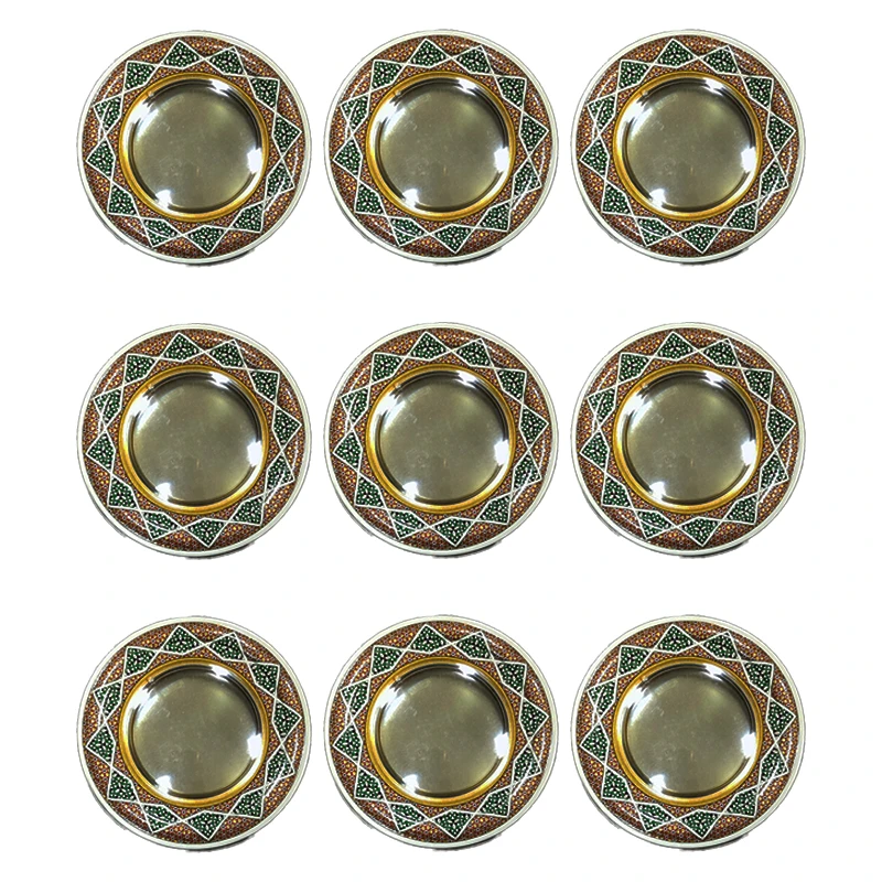 ظرف زعفران و ادویه مدل خاتم کد KH-M9 بسته 9 عددی