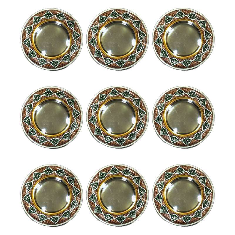 ظرف زعفران و ادویه مدل خاتم کد KH-S9 بسته 9 عددی