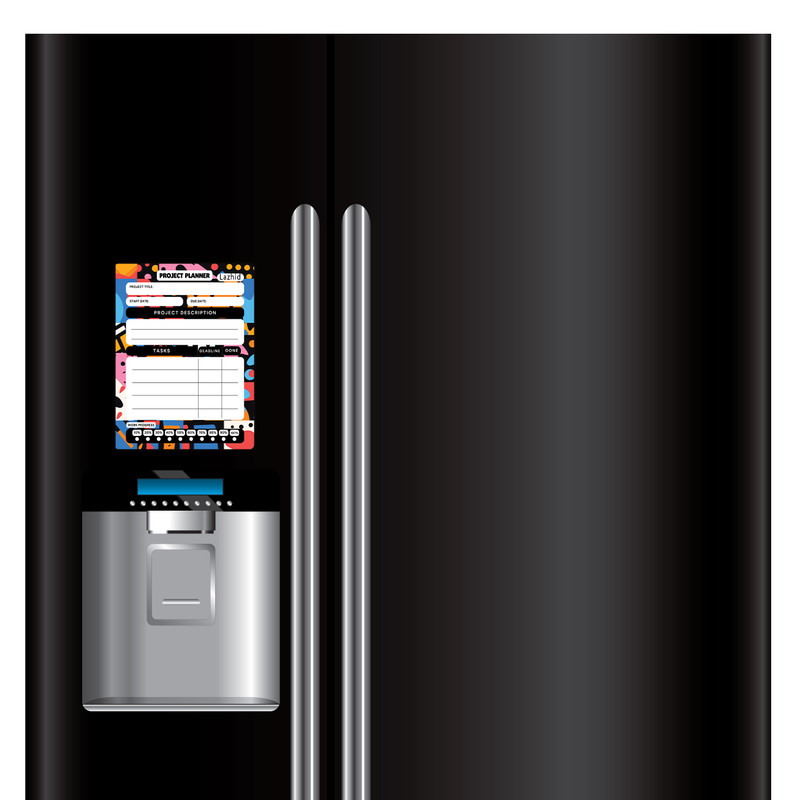 تخته وایت برد لاژید مدل برنامه ریزی پروژه سایز 14x18 سانتی متر