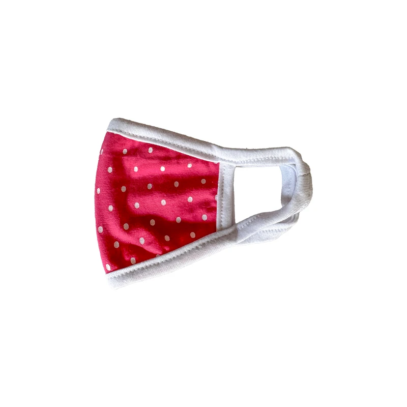 ماسک پارچه‌ای بچگانه مدل خال دار