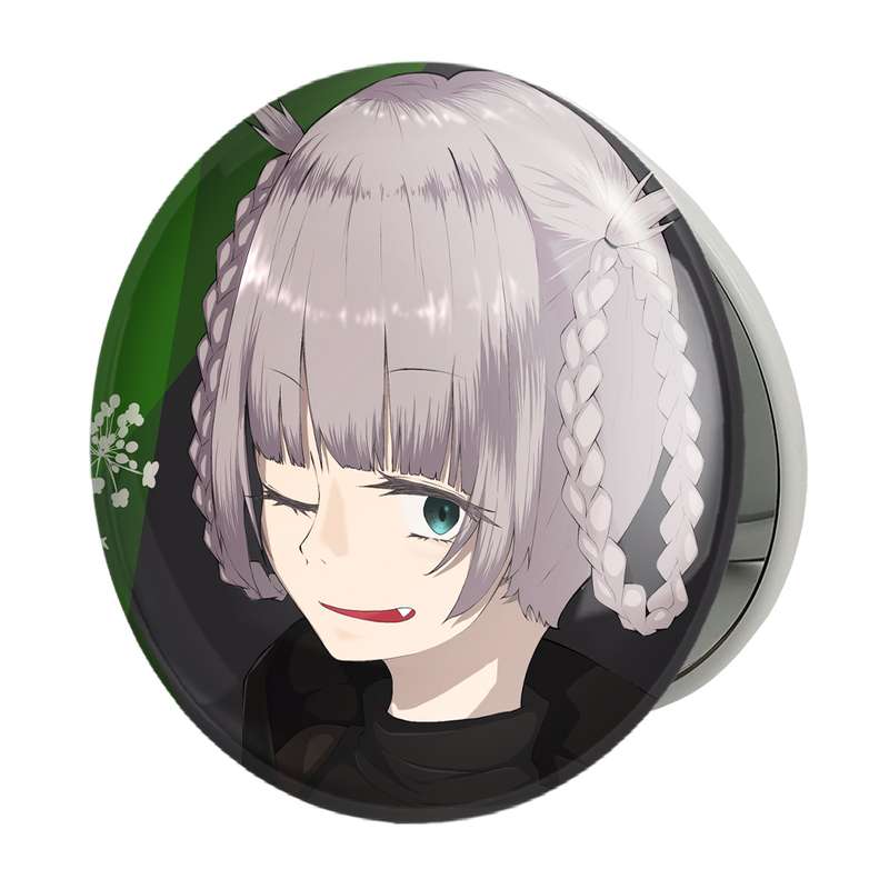 آینه جیبی خندالو طرح نازونا ناناکوسا انیمه کال آف نایت Call of the Night مدل تاشو کد 17809