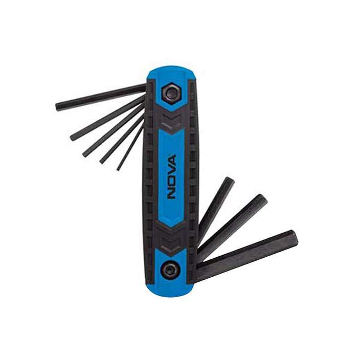 آچار آلن چاقویی ستاره‌ای نووا مدل 1161 مجموعه 8 عددی