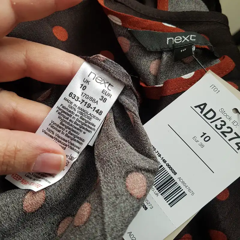 بلوز آستین کوتاه زنانه نکست مدل خال خالی کد 148-719-633