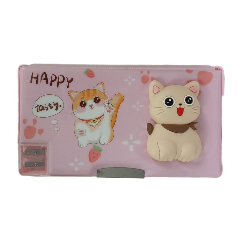 جامدادی مدل اسکوییشی طرح گربه