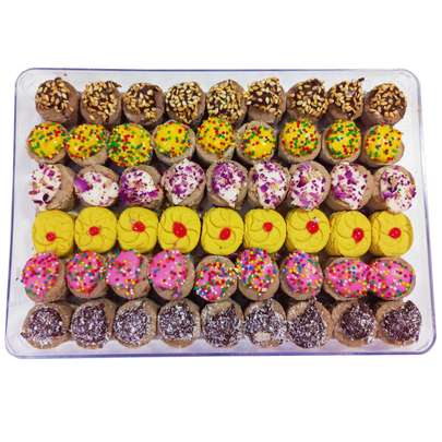 طرز تهیه شیرینی نخود چی بدون فر برای بیست نفر با روغن مایع و همزن برقی و بدون استراحت