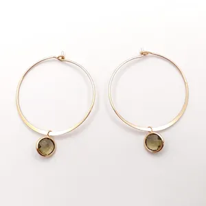 گوشواره زنانه مدل نگین آویز