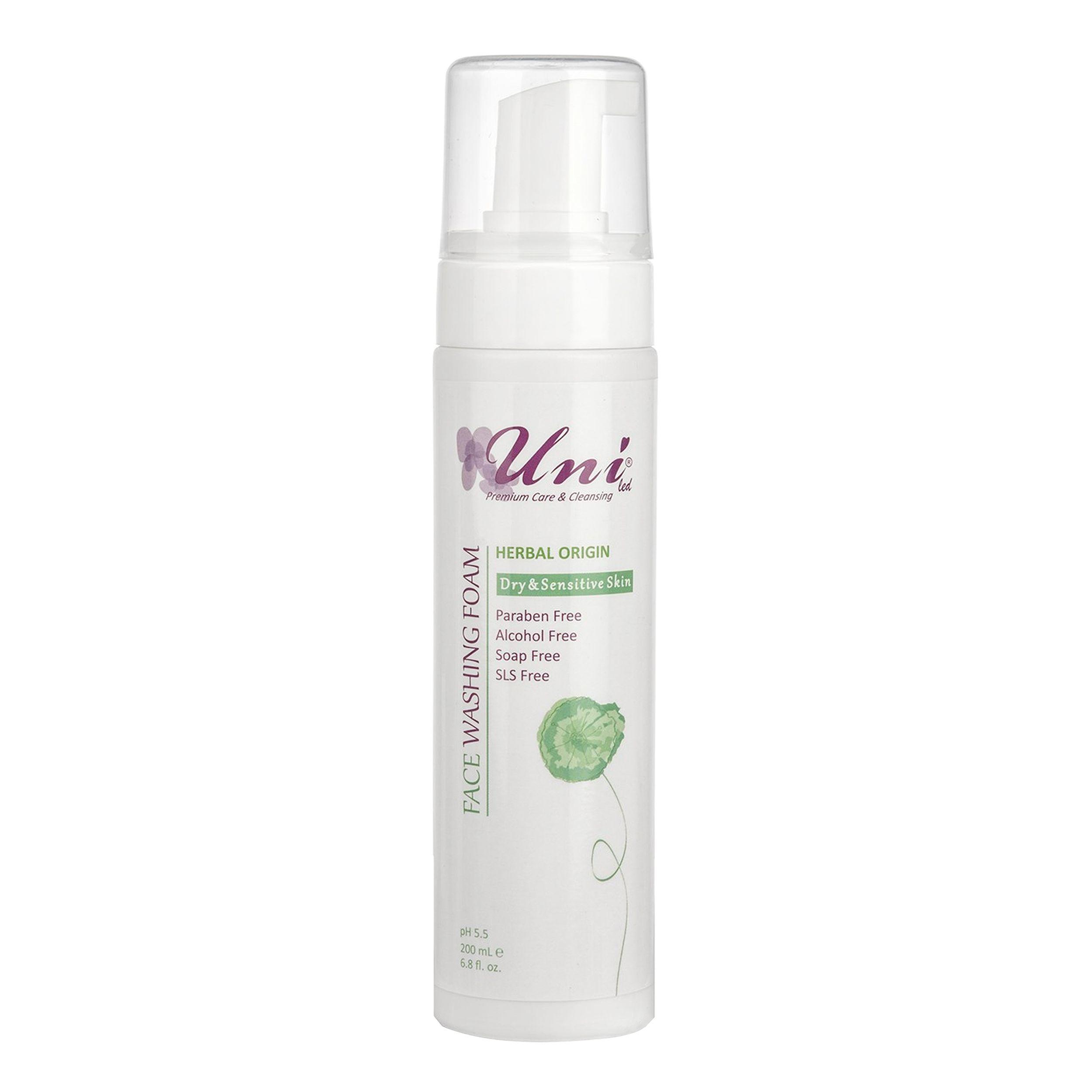 فوم پاک کننده آرایش یونی لد مدل Dry And Sensitive Skin حجم 200 میلی لیتر
