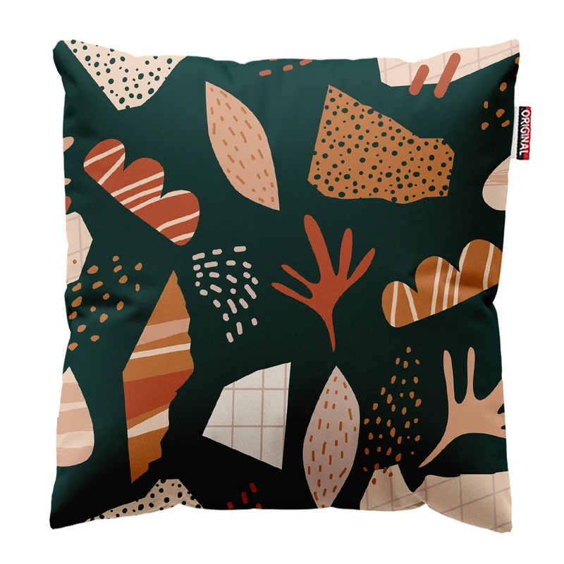 کوسن پاد آفرین مدل بوهو طرح مینیمال کد PK302107 سایز 30*30 سانتی متر