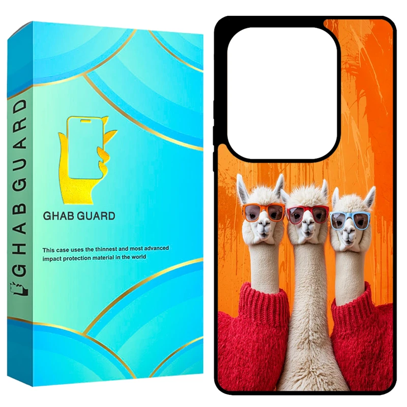 کاور قاب گارد طرح لاما مدل GCHPN13P مناسب برای گوشی موبایل شیائومی Redmi Note 13 Pro 4G / Poco M6 Pro 4G
