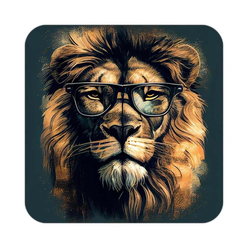 زیر لیوانی کاکتی طرح شیر مدل mp23918