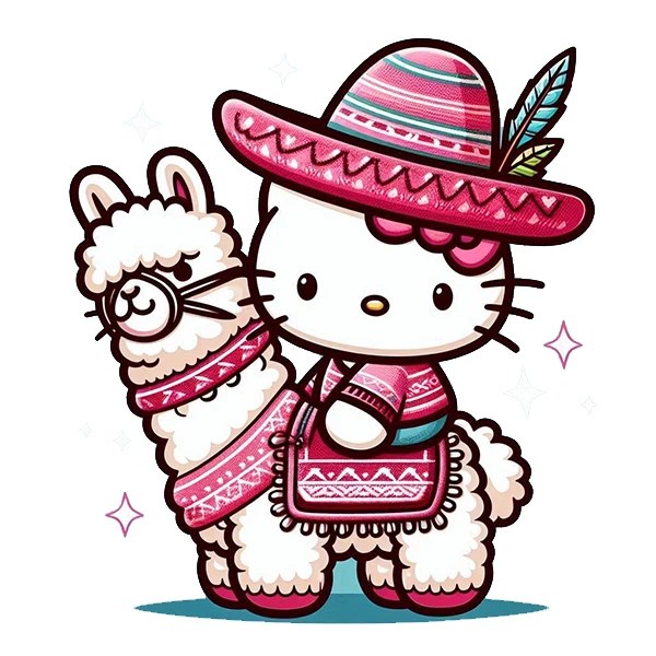 استیکر پارچه و لباس پاد آفرین طرح کیتی کد 433