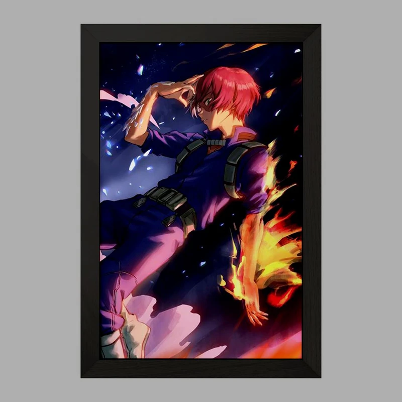 تابلو خندالو مدل  شوتو تودوروکی انیمه آکادمی قهرمان من My Hero Academia  کد 23495