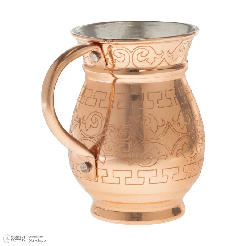 عکس شماره 5 : لیوان مسی مس زنجان کد 009