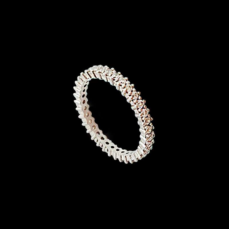 انگشتر نقره زنانه مدل پرنسس کد NG3709