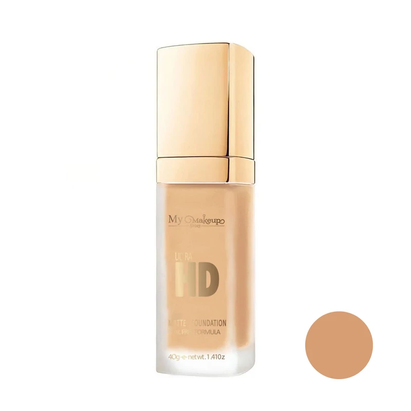 کرم پودر مایع مای میکاپ استوری مدل Ultra HD شماره MF07 مناسب انواع پوست حجم 40 میلی‌لیتر