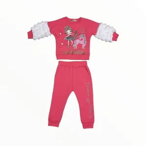 ست سویشرت و شلوار دخترانه مدل 248