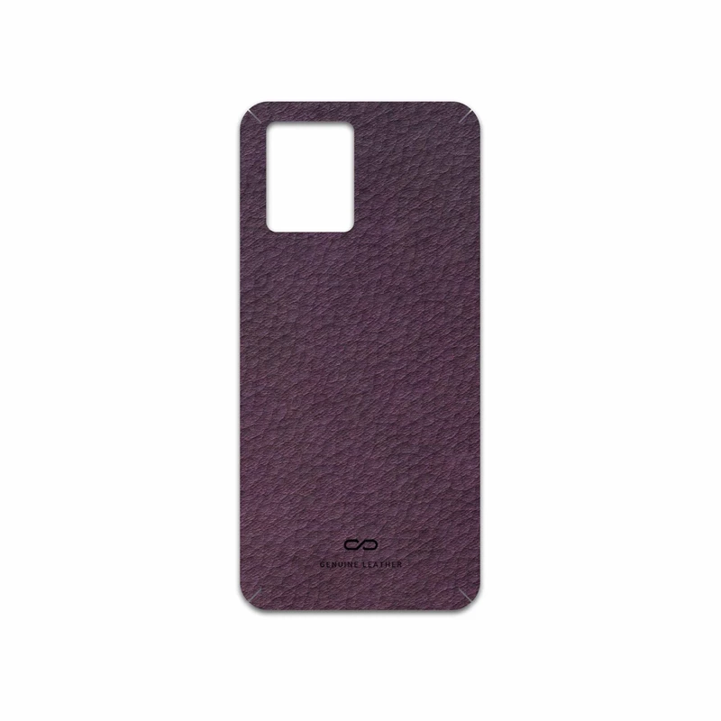 برچسب پوششی ماهوت مدل Purple-Leather مناسب برای گوشی موبایل ریلمی 8 Pro