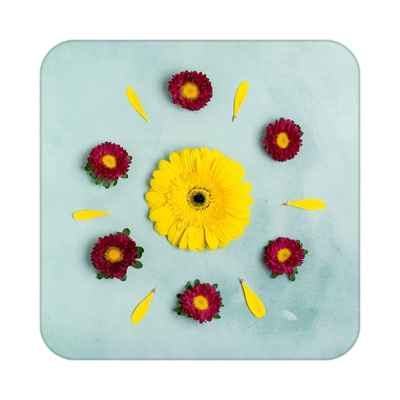 زیر لیوانی کاکتی طرح گل مدل mp18869