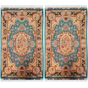 فرش دستبافت یک و نیم متری طرح سالاری تبریز کد SH 84 یک جفت