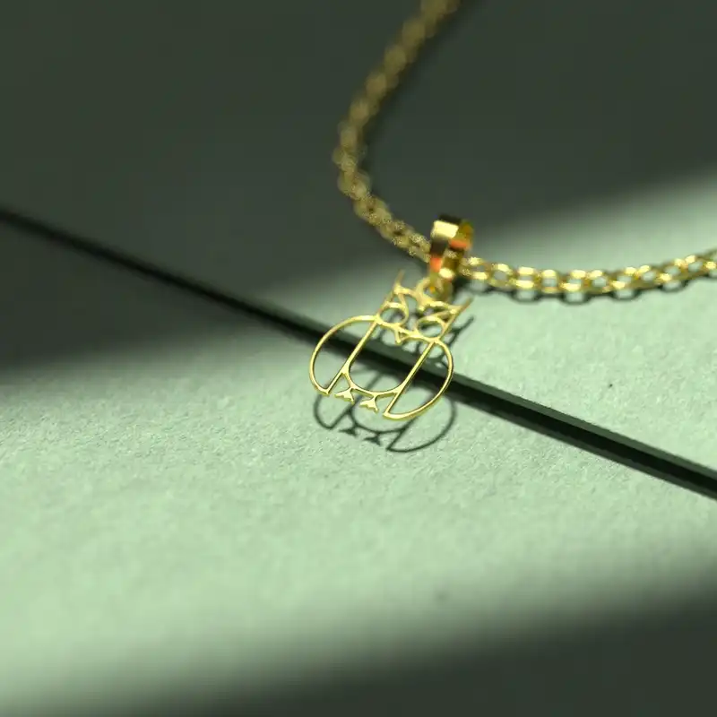 گردنبند طلا 18 عیار زنانه مدوپد مدل جغد کد A3-1-1092