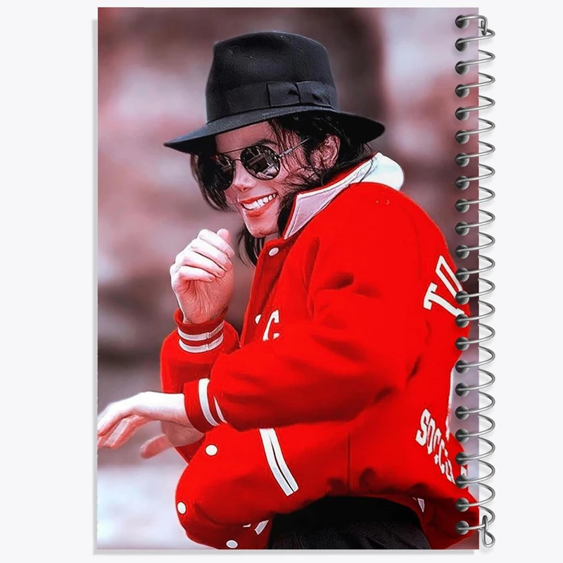 دفتر ژورنال نویسی 50 برگ خندالو مدل نقطه ای طرح مایکل جکسون Michael Jackson کد 19221