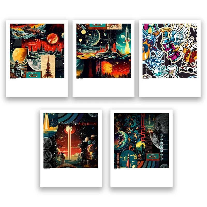 آویز تزیینی عرش مدل فانتزی کد Asa289 مجموعه پنچ عددی