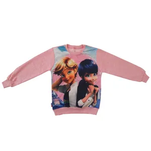 سویشرت دخترانه مدل دختر کفشدوزکی رنگ صورتی