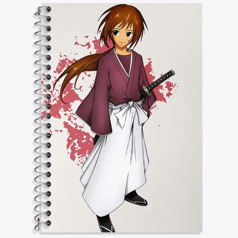 دفتر لغت 50 برگ خندالو طرح انیمه رورونی کنشین کد 34875