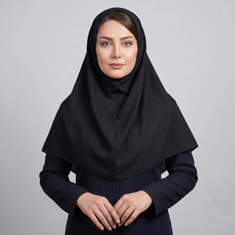 مقنعه نگین مدل B-90