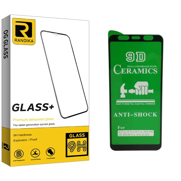 محافظ صفحه نمایش سرامیکی راندیکا مدل Gld مناسب برای گوشی موبایل سامسونگ A6 Plus/J4 Plus/A750/J6 Plus/J8