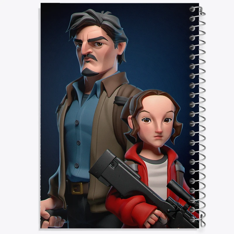 دفتر ژورنال نویسی 50 برگ خندالو مدل نقطه ای طرح لست آف آس (The Last Of Us) کد F399