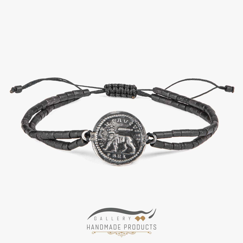 نیم ست نقره مردانه ریسه گالری مدل بیزانس 1397-5199