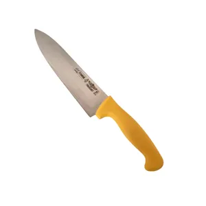 چاقو آشپزخانه با تیغه فولاد و با دسته پلاستیکی حیدری مدل قصابی کد 33