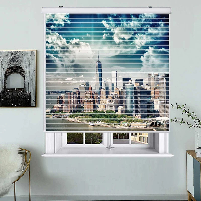 پرده زبرا زیو مدل سیلوئت C-2005 سایز 150x150 سانتی متر