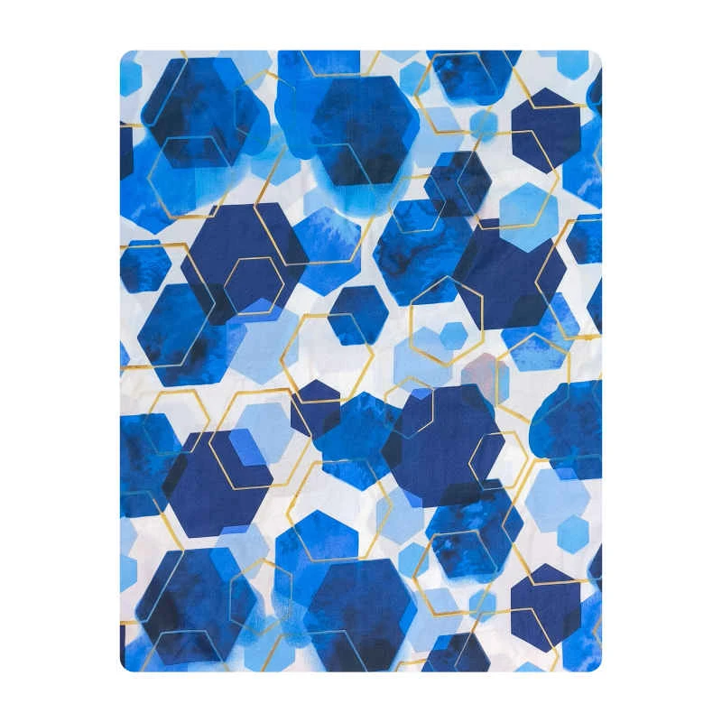 ملحفه آدنو مدل Hexagon کد CH134 دونفره سایز 240x240 سانتی متر