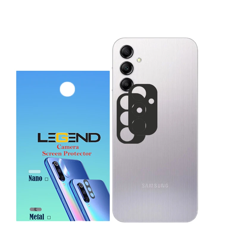 محافظ لنز دوربین لجند مدل فلزی مناسب برای گوشی موبایل سامسونگ Galaxy A14 بسته 2 عددی