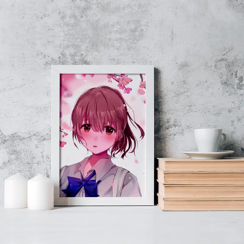 تابلو خندالو مدل شوکو نیشیمیا انیمه سایلنت ویس کد 15794