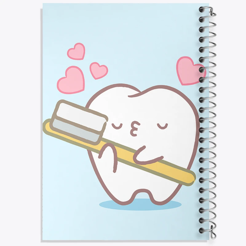 دفتر نت موسیقی 50 برگ خندالو مدل دندان و دندان پزشکی کودکانه کد 36781