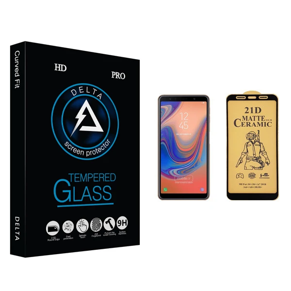 محافظ صفحه نمایش سرامیکی دلتا مدل Fit مناسب برای گوشی موبایل سامسونگ Galaxy A750/A7 2018