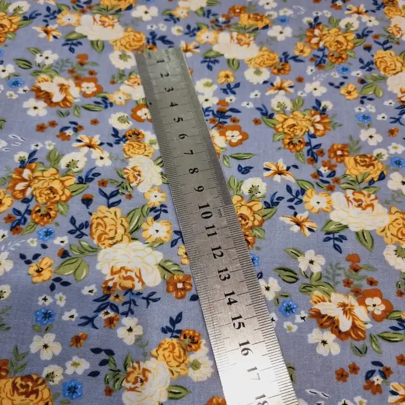 پارچه لباس مدل کودری نخی طرح گلگلی کد VS