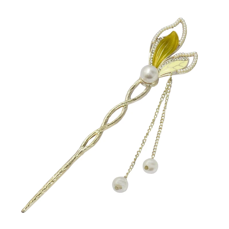 گیره مو زنانه مدل کانزاشی طرح دم ماهی کد 3180