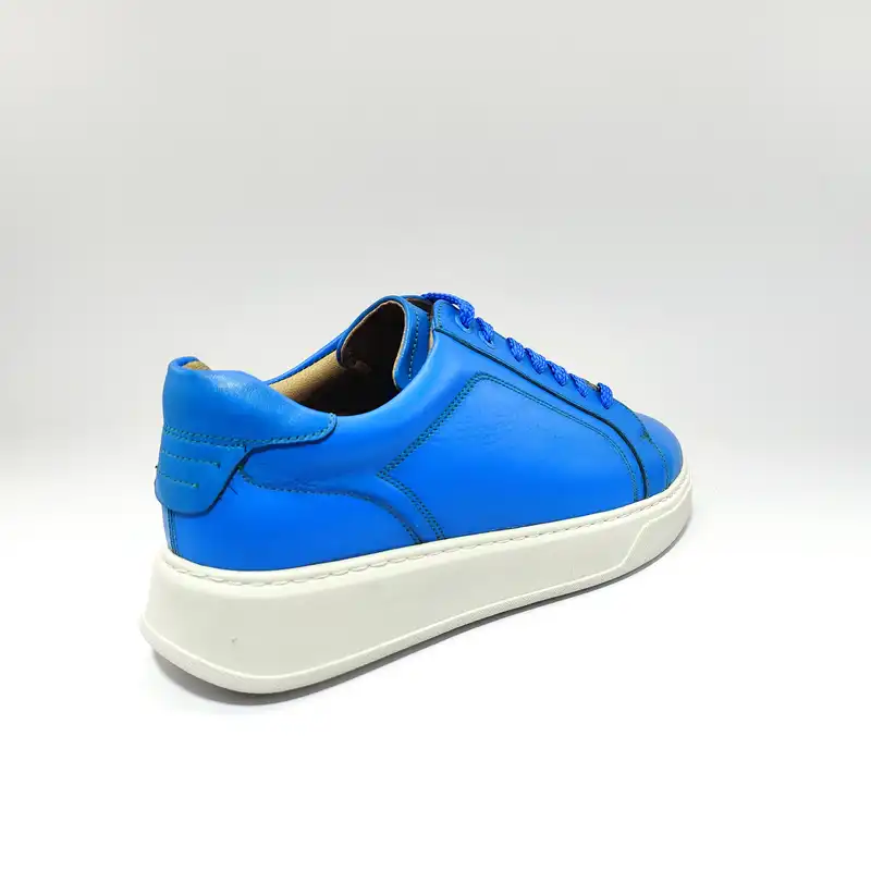 کفش روزمره زنانه کرمانی مدل چرم دستدوز طبیعی کد 510 رنگ آبی