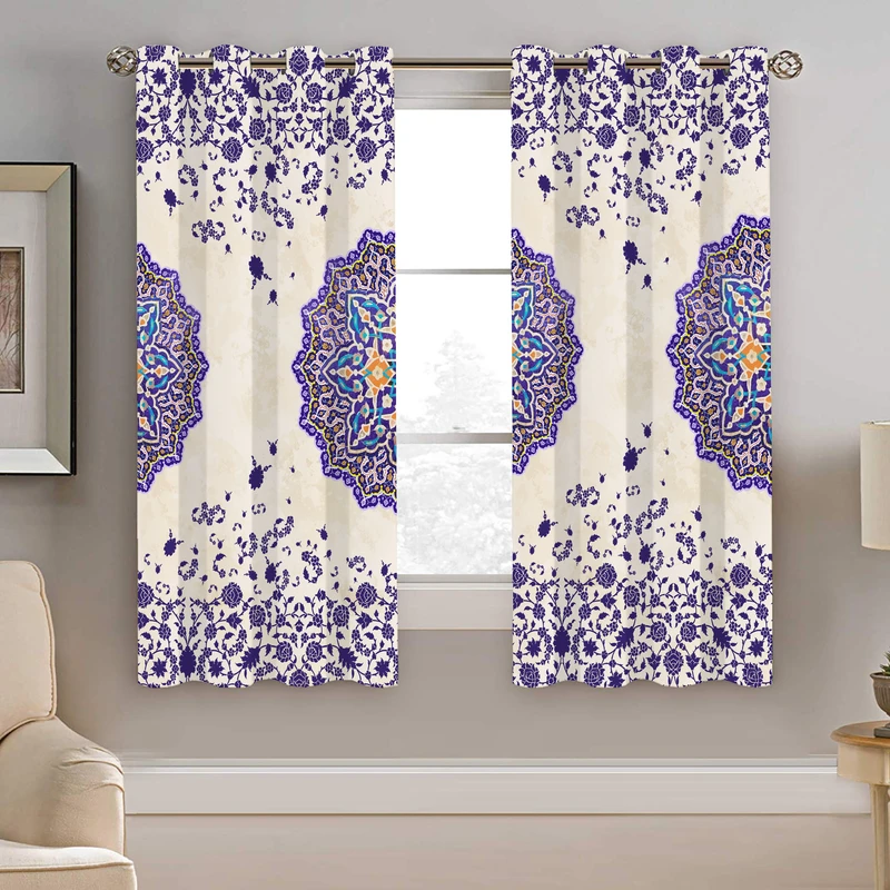 پرده نیروانا طرح سنتی مدل مخمل کد 8990 سایز 140×200 سانتی متر