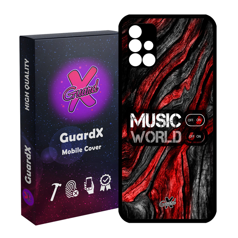 کاور گارد ایکس طرح Music مدل Glass10160 مناسب برای گوشی موبایل سامسونگ Galaxy M31s