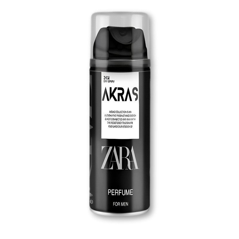 اسپری بدن مردانه آکراس مدل زارا حجم 200 میلی لیتر اسپری بدن مردانه آکراس مدل زارا حجم 200 میلی لیتر
