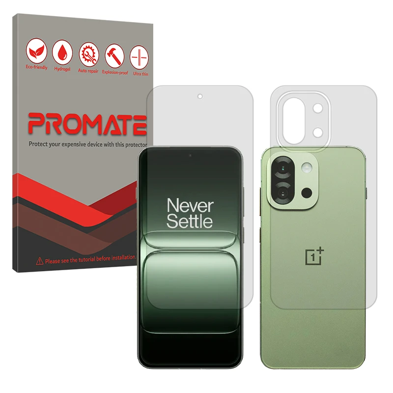 محافظ صفحه نمایش مات پرومیت مدل Resistant مناسب برای گوشی موبایل وان پلاس 13s به همراه محافظ پشت گوشی