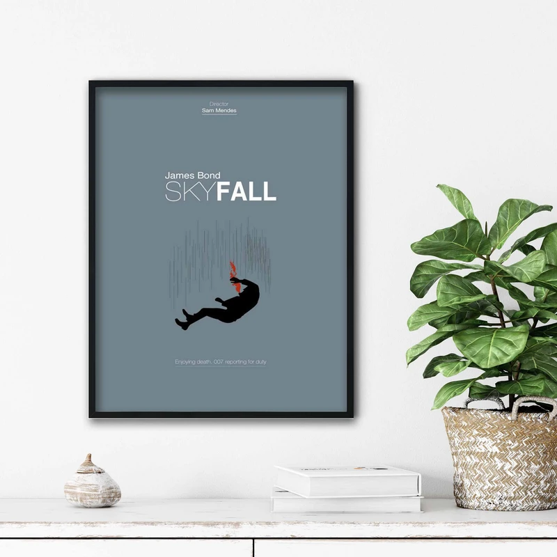 تابلو آتریسا طرح پوستر فیلم Sky Fall مدل ATm102