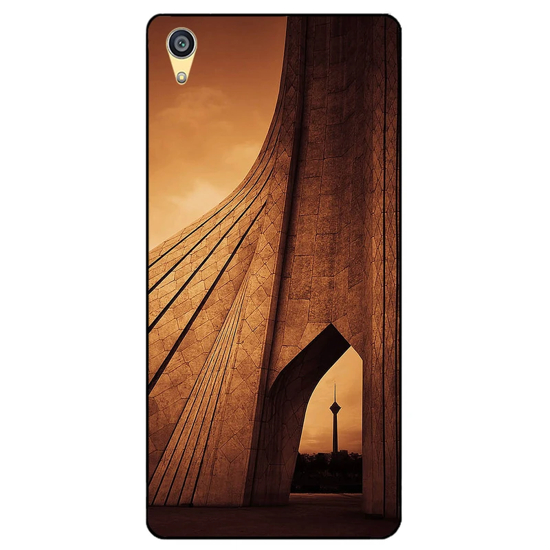 کاور مگافون طرح آزادی مدل 1901 مناسب برای گوشی موبایل سونی Xperia M4 